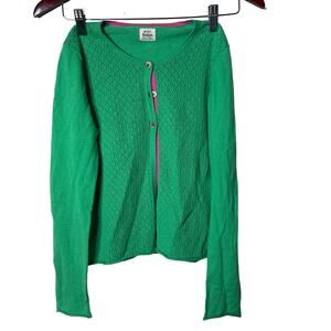 Mini Boden green cardigan top sz 11-12